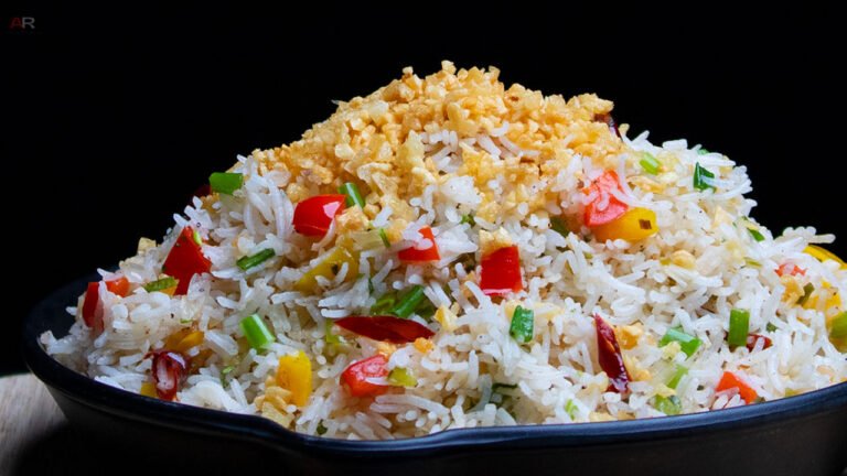 Burnt Garlic Fried Rice Recipec in bengali