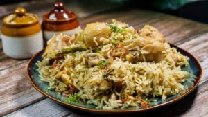 White Chicken Pulao Recipe