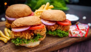KFC Style Chicken Burger Recipe Atanur Rannaghar