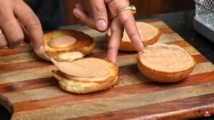KFC Style Chicken Burger Recipe Atanur Rannaghar
