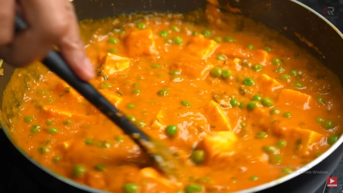 Easy Simple Mutter Paneer Recipe | মটর পনির রেসিপি