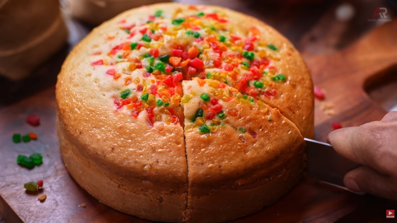 Fruit Sponge Cake Recipe