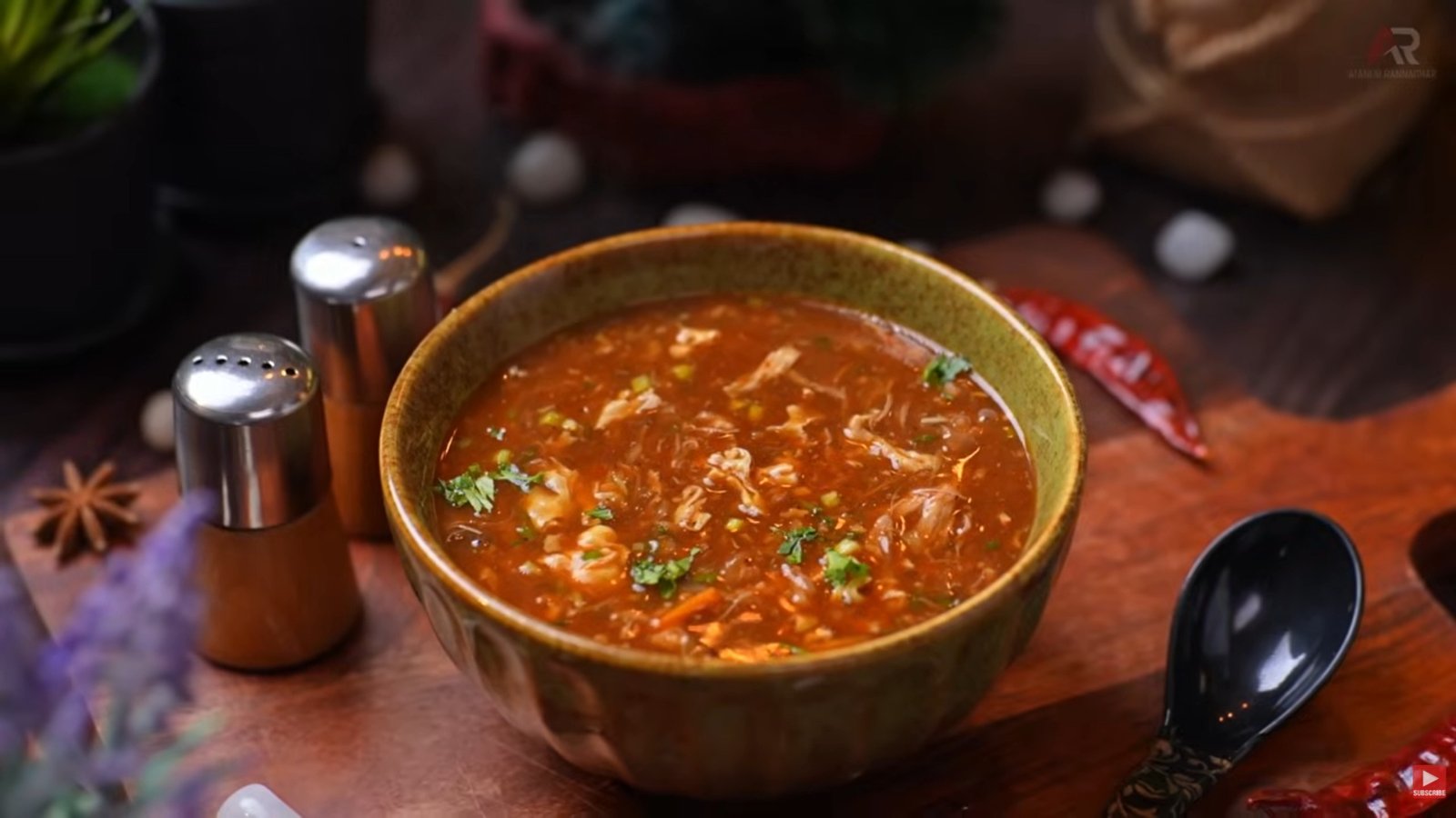 Hot and sour chicken soup Recipe