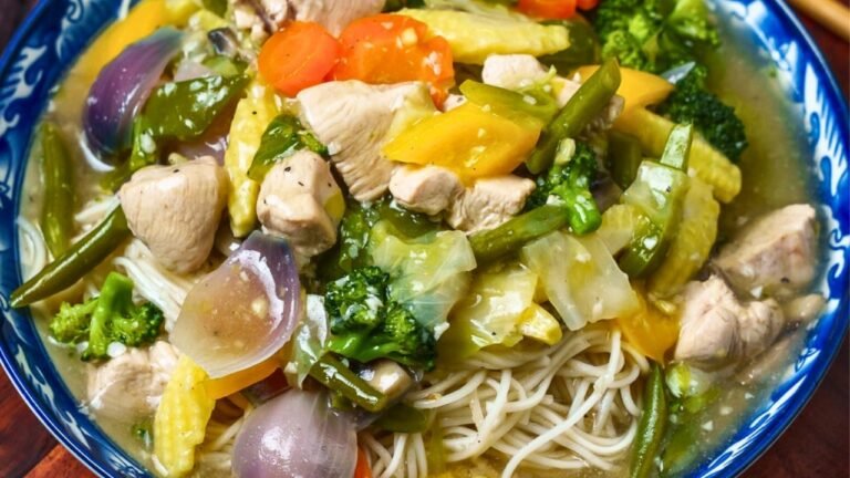 Gravy Chicken Chow Mein Recipe